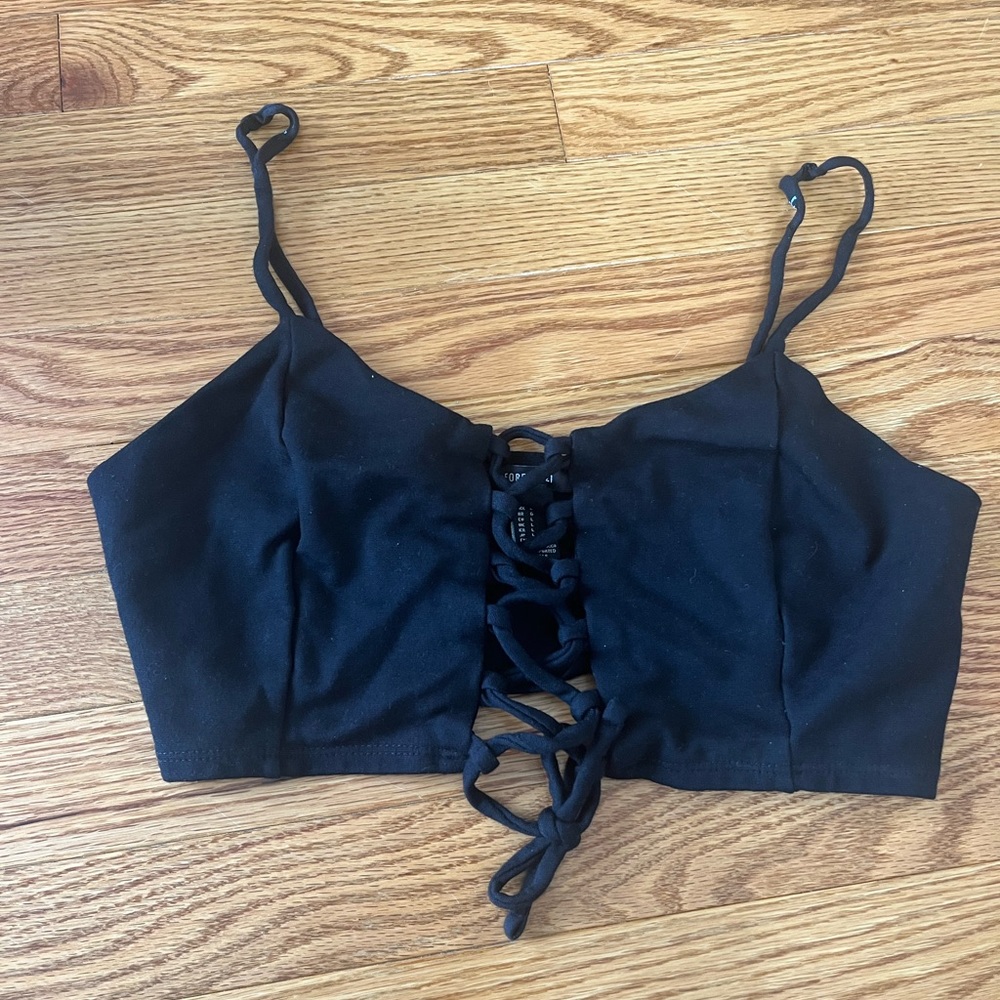Forever 21 large tie up going out top